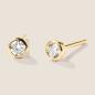 Preview: Luxus Diamant Ohrstecker Paar 750 Gelbgold 0,30 ct G/VS