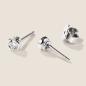 Preview: Luxus Diamant Ohrstecker Paar 750 Weißgold 0,30 ct G/VS