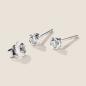Preview: Luxus Diamant Ohrstecker Paar 750 Weißgold 0,30 ct G/VS