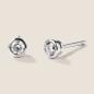 Preview: Luxus Diamant Ohrstecker Paar 750 Weißgold 0,30 ct G/VS