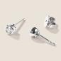 Preview: Luxus Diamant Ohrstecker Paar 750 Weißgold 0,44 ct G/VS