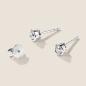 Preview: Luxus Diamant Ohrstecker Paar 750 Weißgold 0,44 ct G/VS