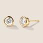 Preview: Luxus Diamant Ohrstecker Paar 750 Gelbgold 0,86 ct G/VS