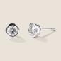 Preview: Luxus Diamant Ohrstecker Paar 750 Weißgold 0,86 ct G/VS