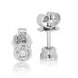Preview: Brillant Diamant Ohrstecker Paar 750/- Weißgold 18 Karat Gold 0,44 Karat G/VS