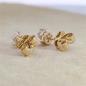 Preview: Brillant Diamant Ohrstecker Paar 750/- Gelbgold 18 Karat Gold 0,80 Karat G/VS