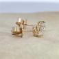 Preview: Brillant Diamant Ohrstecker Paar 750/- Gelbgold 18 Karat Gold 0,80 Karat G/VS