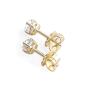 Preview: Brillant Diamant Ohrstecker Paar 750/- Gelbgold 18 Karat Gold 0,80 Karat G/VS