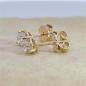 Preview: Brillant Diamant Ohrstecker Paar 750/- Gelbgold 18 Karat Gold 0,80 Karat G/VS
