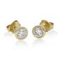 Preview: Brillant Diamant Ohrstecker Paar 750/- Gelbgold 18 Karat Gold 0,86 Karat G/VS