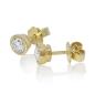 Preview: Brillant Diamant Ohrstecker Paar 750/- Gelbgold 18 Karat Gold 0,86 Karat G/VS