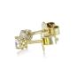 Preview: Brillant Diamant Ohrstecker Paar 750/- Gelbgold 18 Karat Gold 0,40 Karat G/VS