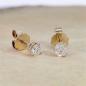 Preview: Brillant Diamant Ohrstecker Paar 750/- Gelbgold 18 Karat Gold 0,40 Karat G/VS