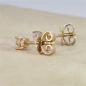 Preview: Brillant Diamant Ohrstecker Paar 750/- Gelbgold 18 Karat Gold 0,40 Karat G/VS