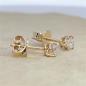 Preview: Brilliant Diamant Ohrstecker Paar 750 Gelbgold 18 Karat Gold 0,51 Karat G/VS