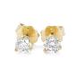 Preview: Brilliant Diamant Ohrstecker Paar 750 Gelbgold 18 Karat Gold 0,51 Karat G/VS
