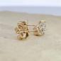Preview: Brillant Diamant Ohrstecker Paar 750/- Gelbgold 18 Karat Gold 0,60 Karat G/VS