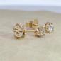 Preview: Brillant Diamant Ohrstecker Paar 750/- Gelbgold 18 Karat Gold 0,60 Karat G/VS