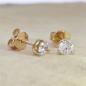 Preview: Brillant Diamant Ohrstecker Paar 750/- Gelbgold 18 Karat Gold 0,60 Karat G/VS