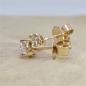 Preview: Brillant Diamant Ohrstecker Paar 750/- Gelbgold 18 Karat Gold 0,60 Karat G/VS