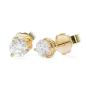 Preview: Brillant Diamant Ohrstecker Paar 750/- Gelbgold 18 Karat Gold 0,60 Karat G/VS