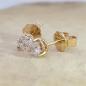 Preview: Brillant Diamant Ohrstecker Paar 750/- Gelbgold 18 Karat Gold 0,60 Karat G/VS