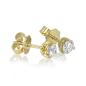 Preview: Brillant Diamant Ohrstecker Paar 750/- Gelbgold 18 Karat Gold 0,70 Karat G/VS