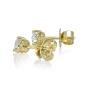 Preview: Brillant Diamant Ohrstecker Paar 750/- Gelbgold 18 Karat Gold 0,70 Karat G/VS