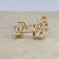 Preview: Brillant Diamant Ohrstecker Paar 750/- Gelbgold 18 Karat Gold 0,70 Karat G/VS