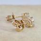 Preview: Brillant Diamant Ohrstecker Paar 750/- Gelbgold 18 Karat Gold 1,02 Karat G/VS