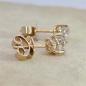 Preview: Brillant Diamant Ohrstecker Paar 750/- Gelbgold 18 Karat Gold 1,02 Karat G/VS