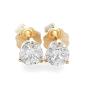 Preview: Brillant Diamant Ohrstecker Paar 750/- Gelbgold 18 Karat Gold 1,02 Karat G/VS