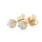 Preview: Brillant Diamant Ohrstecker Paar 750/- Gelbgold 18 Karat Gold 1,02 Karat G/VS