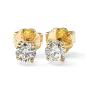 Preview: Brillant Diamant Ohrstecker Paar 750/- Gelbgold 18 Karat Gold 0,40 Karat G/VS