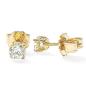 Preview: Brillant Diamant Ohrstecker Paar 750/- Gelbgold 18 Karat Gold 0,40 Karat G/VS