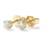 Preview: Brillant Diamant Ohrstecker Paar 750/- Gelbgold 18 Karat Gold 0,40 Karat G/VS