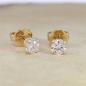 Preview: Brillant Diamant Ohrstecker Paar 750/- Gelbgold 18 Karat Gold 0,40 Karat G/VS