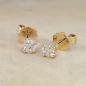 Preview: Brillant Diamant Ohrstecker Paar 750/- Gelbgold 18 Karat Gold 0,40 Karat G/VS