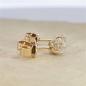 Preview: Brillant Diamant Ohrstecker Paar 750/- Gelbgold 18 Karat Gold 0,50 Karat G/VS