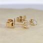 Preview: Brillant Diamant Ohrstecker Paar 750/- Gelbgold 18 Karat Gold 0,50 Karat G/VS