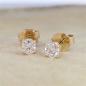 Preview: Brillant Diamant Ohrstecker Paar 750/- Gelbgold 18 Karat Gold 0,50 Karat G/VS