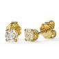 Preview: Brillant Diamant Ohrstecker Paar 750/- Gelbgold 18 Karat Gold 0,50 Karat G/VS