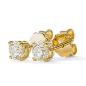 Preview: Brillant Diamant Ohrstecker Paar 750/- Gelbgold 18 Karat Gold 0,50 Karat G/VS