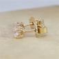 Preview: Brillant Diamant Ohrstecker Paar 750/- Gelbgold 18 Karat Gold 0,50 Karat G/VS