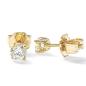 Preview: Brillant Diamant Ohrstecker Paar 750/- Gelbgold 18 Karat Gold 0,60 Karat G/VS