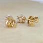 Preview: Diamant Ohrstecker 750 Gold - Gelbgold, 4 Krappen, 0,80 ct - 2 Brillanten IF/F - Luxus Ohrschmuck Damen