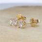 Preview: Brillant Diamant Ohrstecker Paar 750/- Gelbgold 18 Karat Gold 0,80 Karat G/VS