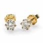 Preview: Brillant Diamant Ohrstecker Paar 750/- Gelbgold 18 Karat Gold 0,80 Karat G/VS