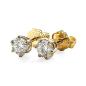 Preview: Brillant Diamant Ohrstecker Paar 750/- Gelbgold 18 Karat Gold 0,80 Karat G/VS