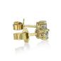 Preview: Diamant Ohrstecker 750 Gold - Gelbgold, 4 Krappen, 0,80 ct - 2 Brillanten IF/F - Luxus Ohrschmuck Damen